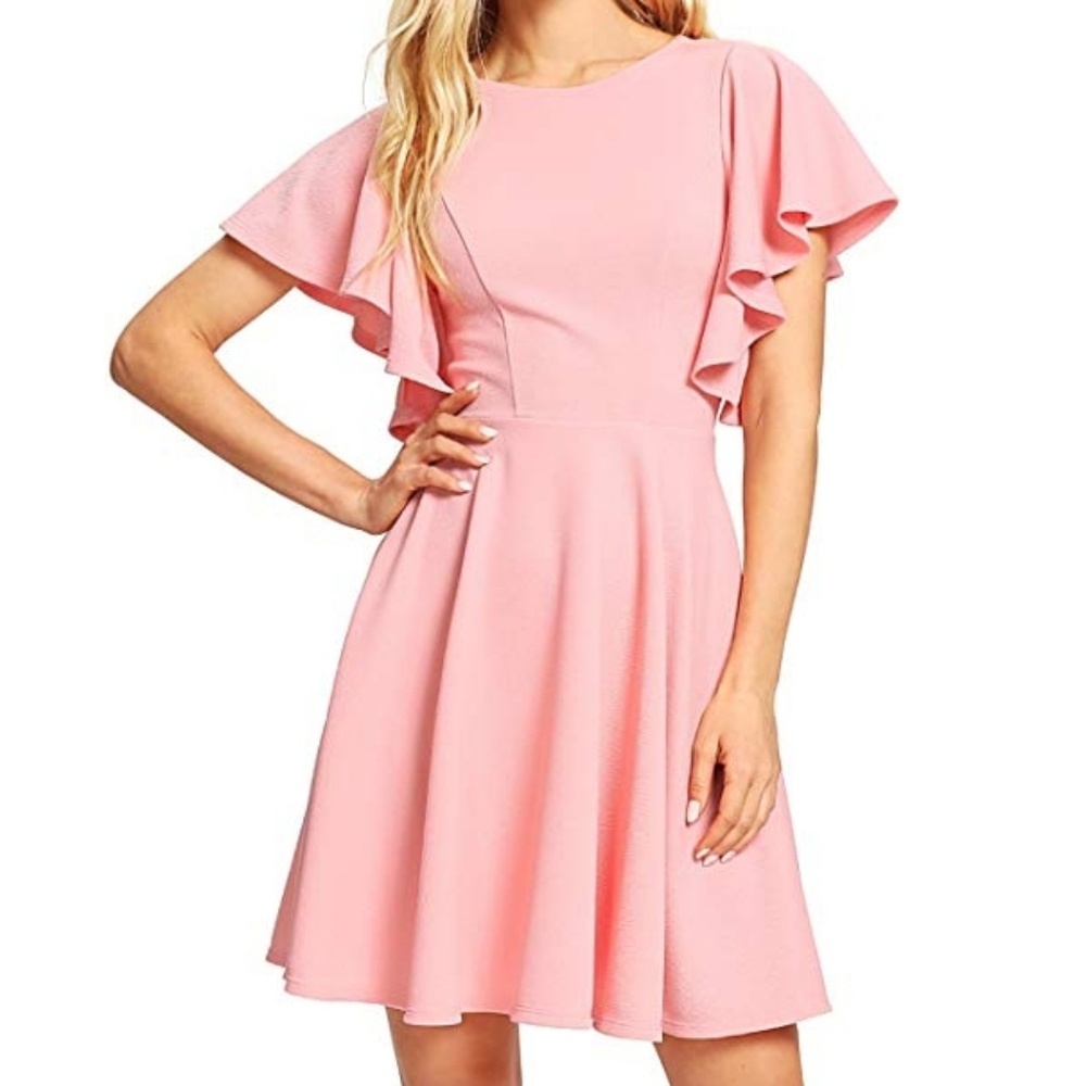 NWOT Pink Skater Dress